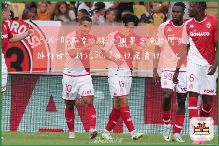 自00-01赛季以来全明星后场均得分排行榜：科比36.7分位居首位，比尔紧随其后。